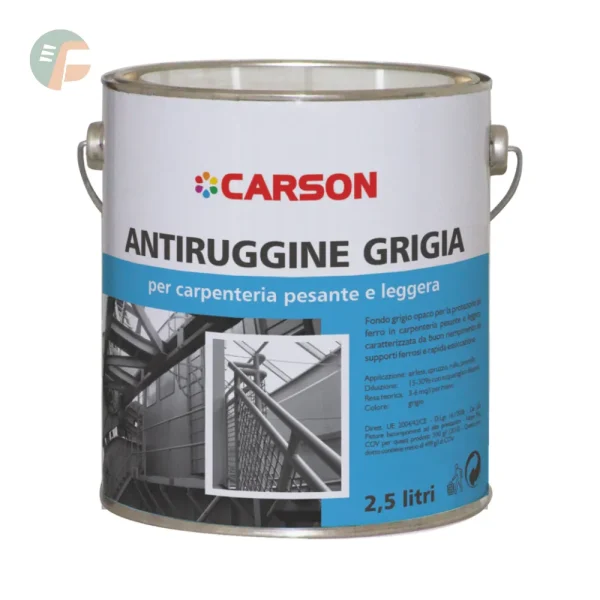 Fondo per carpenteria antiruggine grigia - Carson