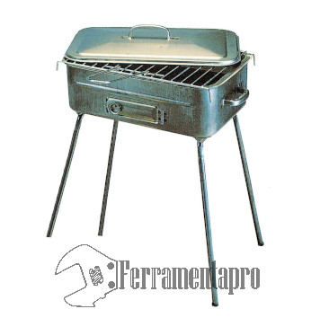 Barbecue Fornacetta in Lamiera rettangolare - Filcasalinghi