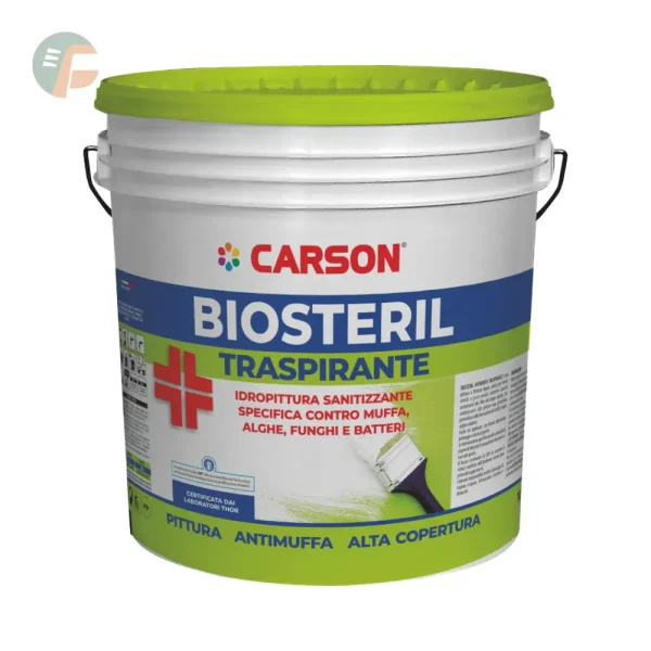 Biosteril Antimuffa Traspirante - Pittura sanitizzante per interni - Carson