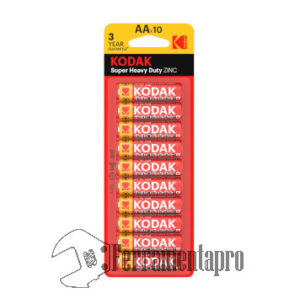 Blister Batterie Kodak Super Heavy Duty ZINC x 10 AA ferramentapro.com