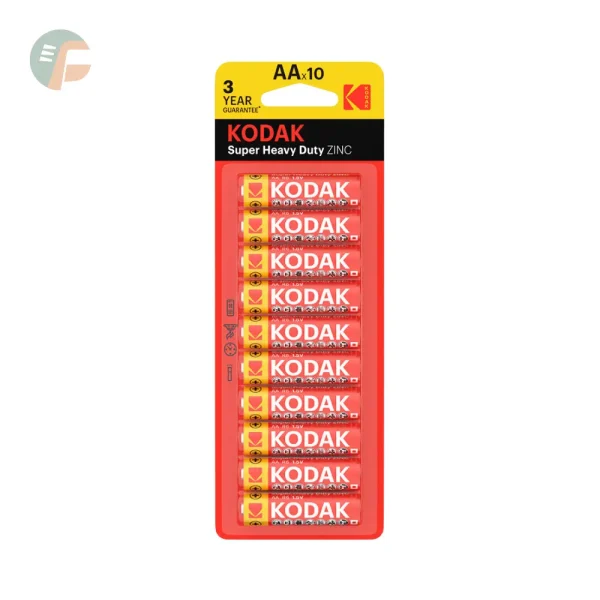 Blister Batterie Kodak Super Heavy Duty ZINC x 10 AAA