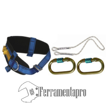 Cinturone di protezione corda moschettone ferramentapro.com