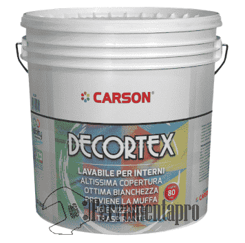 Decortex - Idropittura lavabile traspirante igienizzante - Carson