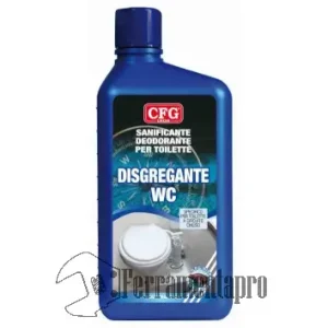 Detergente Disgregante WC Sanificante, Deodorante per toilette Camper Nautica flacone 1 litro