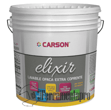 Elixir - Idropittura Lavabile Opaca Super Coprente - Carson