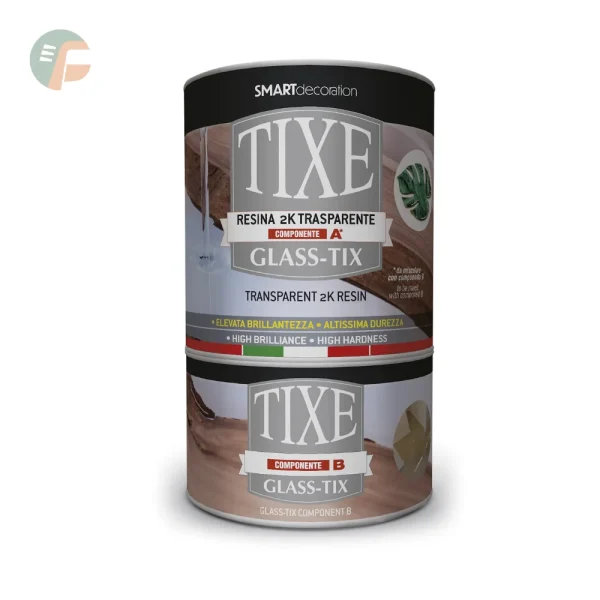 Resine bicomponenti per pavimenti Glass-Tix di Tixe
