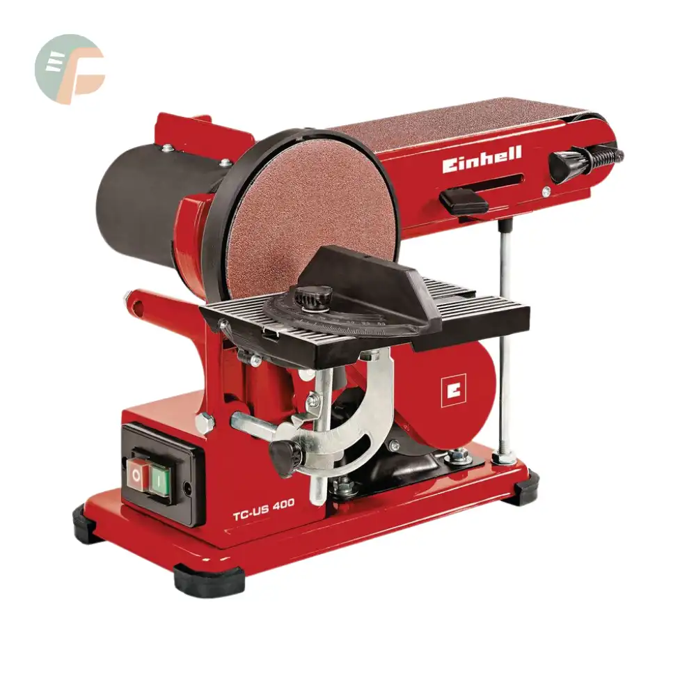 Levigatrice a nastro combinata da banco per legno 375W TC-US 400 Einhell