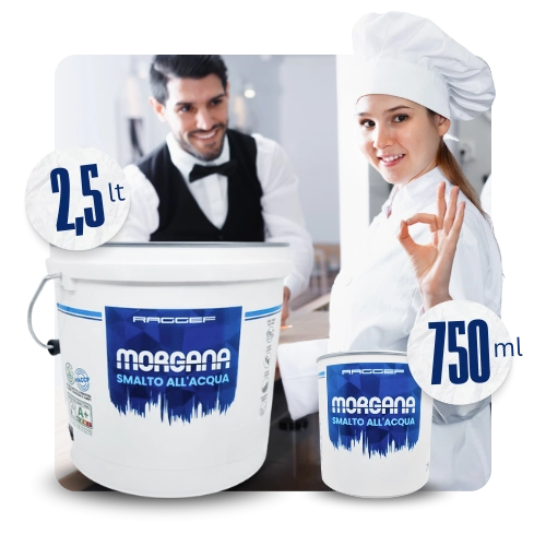 Morgana smalto all'acqua HACCP