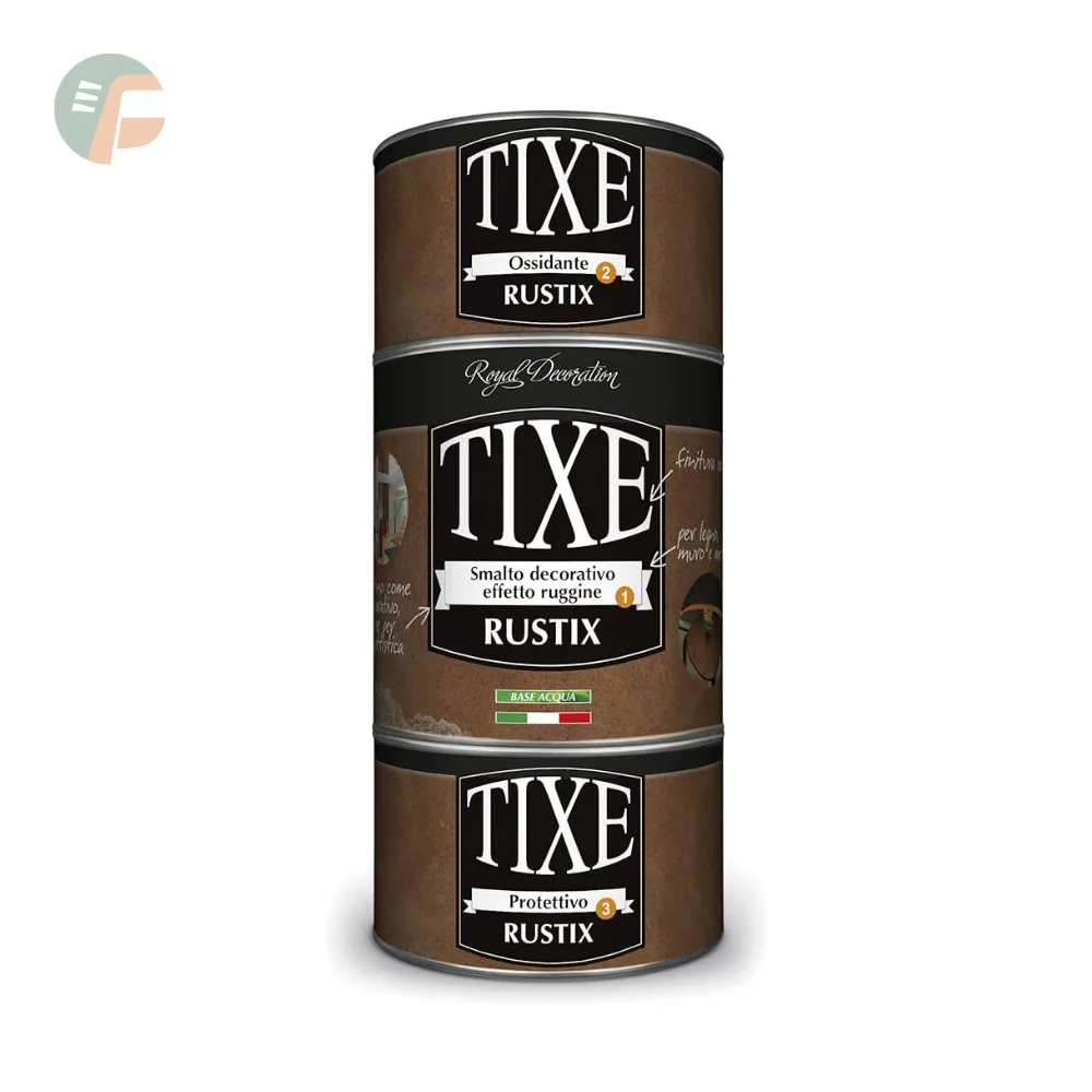 Smalto decorativo effetto ruggine (RAME) Rustix Tixe