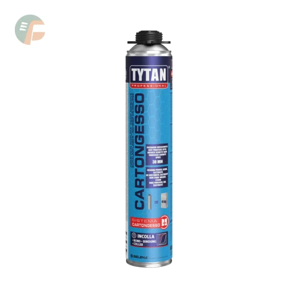 Schiuma Adesiva Cartongesso Pistola 830 ml Verde Tytan Professional