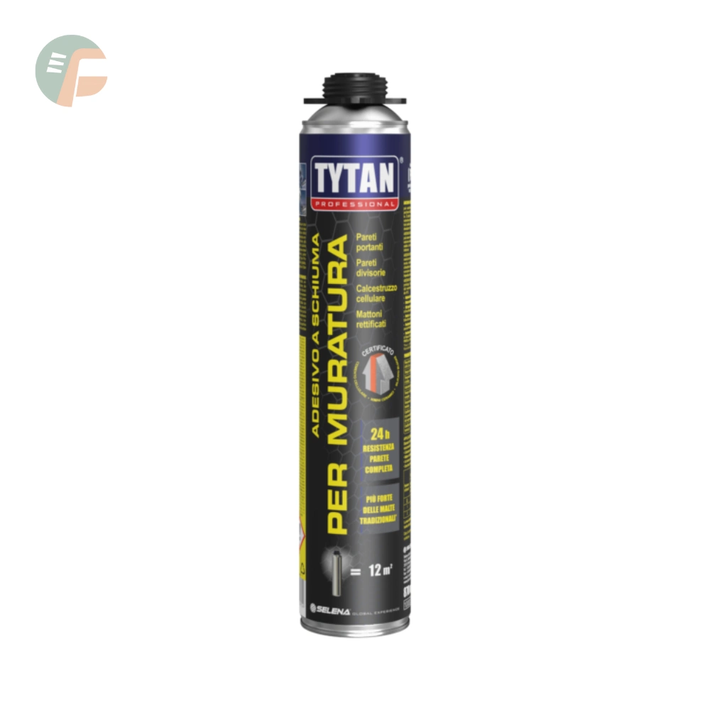 Schiuma adesiva per muratura strutturale certificata pistola 870 ml Tytan Professional