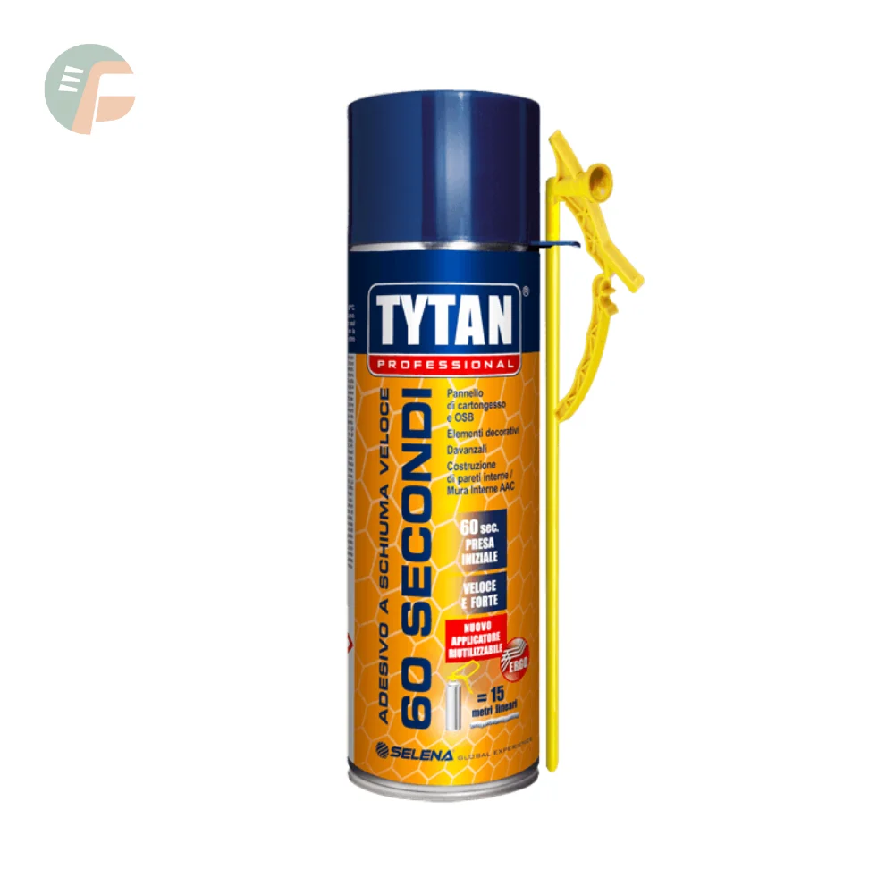 Schiuma adesiva universale per materiali da costruzione 60 secondi Tytan Professional