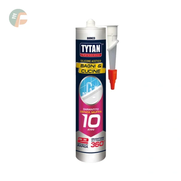 Sigillante Silicone Acetico Rapido per Bagni e Cucine - Tytan Professional
