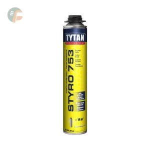 Schiuma Adesiva STYRO 753 certificata pannelli isolanti Pistola 750 ml azzurro Tytan Professional