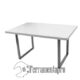 TAVOLO LEGNO-METALLO 140X90X75HBIANCO HW58594 ferramentapro.com