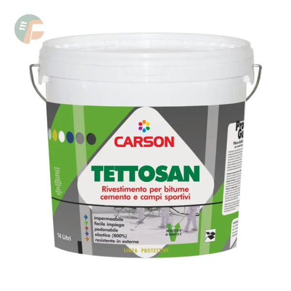 Tettosan - membrana acrilica impermeabilizzante elastomerica antiscivolo - Carson