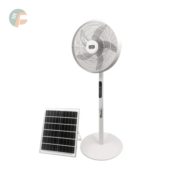 Ventilatore solare a piantana ricaricabile Mistral