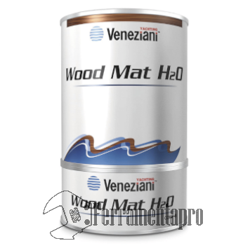 Vernice satinata a base acqua Wood Mat H2O A+B